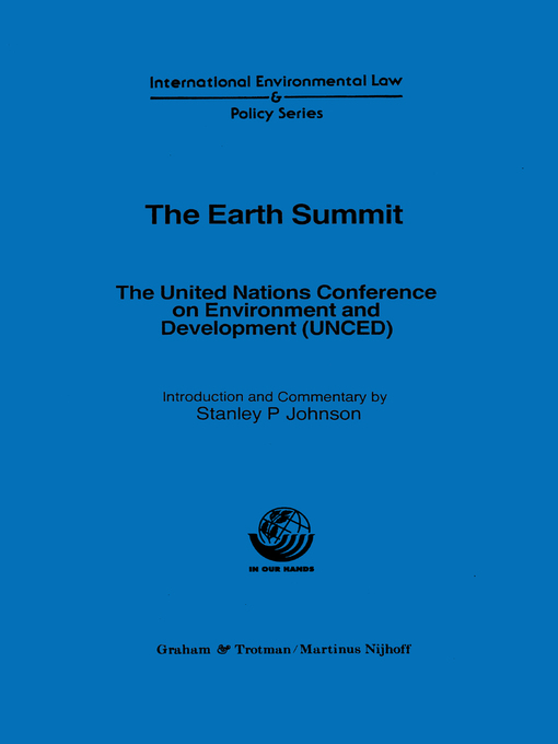 Title details for The Earth Summit by Stanley P. Johnson - Wait list